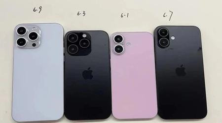 Størrelsessammenligning: iPhone 16 lineup-mannequiner afsløret