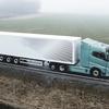 Landskabsbillede med elektrisk lastbil Volvo FH Aero Electric