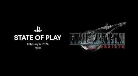 Sony har annonceret en ny State of Play specifikt til Final Fantasy 7: Rebirth, som udkommer den 6. februar.