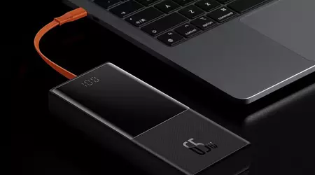 Baseus 20.000 mAh-batteri med 65W effekt og indbygget USB-C-kabel fås på Amazon med 17% rabat