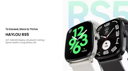Haylou RS5: 2,01″ AMOLED-skærm, opkaldsunderstøttelse, SpO2-sensor, IP68-beskyttelse og op til 15 dages batterilevetid for $39