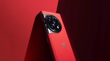 OnePlus 11R 5G Solar Red Edition med læderbagside, 18 GB RAM og 512 GB lagerplads er til salg nu