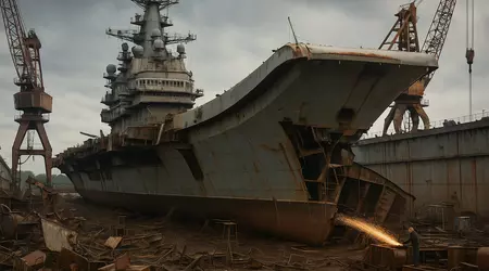 Admiral Kuznetsov kan sendes til skrot: Rusland stopper reparationen af sit eneste hangarskibs-kryds