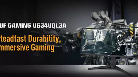 ASUS afslører TUF Gaming VG34VQL3A buet gamingskærm med 180Hz billedfrekvens og 1500R krumningsradius