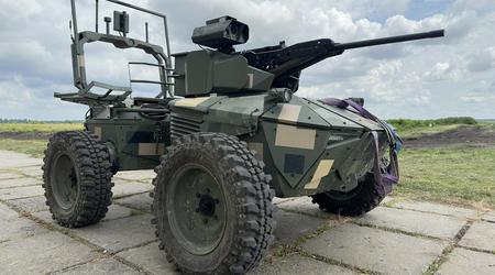 De ukrainske forsvarsstyrker tester den ubemandede robot Ironclad med termisk kamera og ShaBla M2-kamptårn under virkelige kampforhold.
