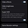 Samsung One UI 7.0 Super HDR-indstillinger Toggle