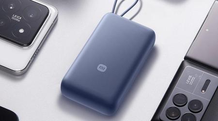 Xiaomi har introduceret en 20000mAh Power Bank med indbygget kabel og hurtig opladning til $22