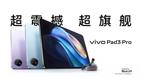 vivo Pad 3 Pro: 13-tommers 144Hz-skærm, MediaTek Dimensity 9300-chip, 11.500mAh-batteri med 66W-opladning og pris fra $415