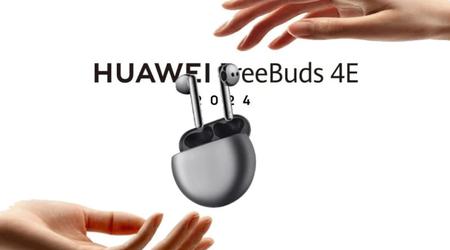 Huawei FreeBuds 4E 2024: trådløse hovedtelefoner med aktiv støjreduktion og 26 timers batterilevetid til $100
