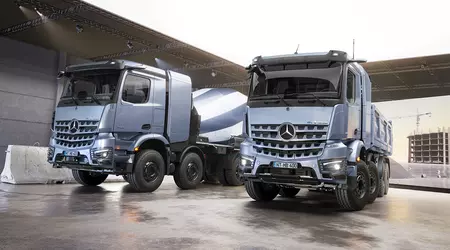 Mercedes-Benz har præsenteret eArocs 400 elektriske lastbil - en betonblander og tipper med nul emissioner