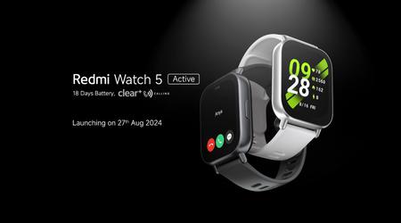 Xiaomi afslører Redmi Watch 5 Active smartwatch den 27. august