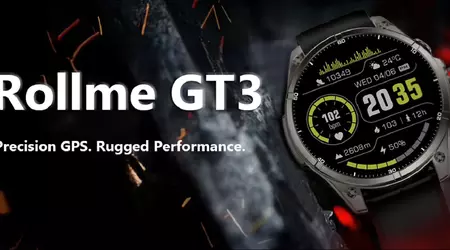 Introducerede den overkommelige Rollme GT 3 smartwatch med kæmpestor batterilevetid, avanceret GPS-navigation og hundredvis af sportsmode