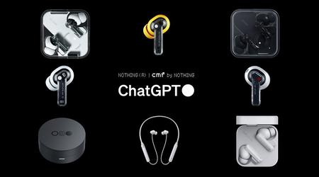 Nothing Ear (1), Nothing Ear (stick), Nothing Ear (2), CMF Neckband Pro og CMF Buds Pro har fået ChatGPT-integration