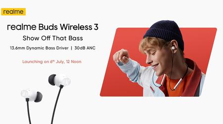 realme afslører Buds Wireless 3-hovedtelefoner med ANC og Spatial Audio til under $40 den 6 juli