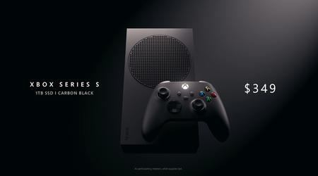 Microsoft er begyndt at sælge den sorte Xbox Series S-spilkonsol med 1 TB lagerplads for 350 dollars.