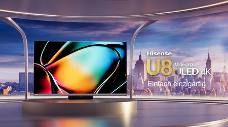 Hisense U8KQ: serie af 4K mini-LED-tv med diagonaler på op til 75 tommer