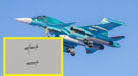Russisk propaganda offentliggjorde den første video af en JDAM-analog affyring fra en Su-34-jager, som viser en FAB-500 M62-bombe med et planlægnings- og korrektionsmodul.
