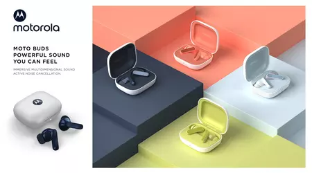 Moto Buds: 12,4 mm drivere, Bluetooth 5.3, Hi-Res Audio, ANC og op til 42 timers batterilevetid for €60