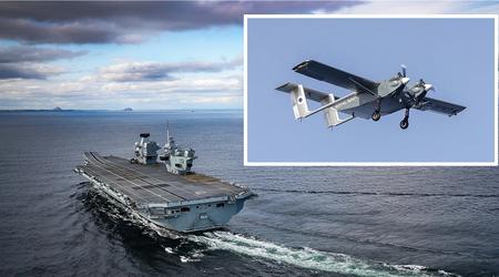 Storbritannien har testet fragtlevering med en HCMC-drone på sit største hangarskib, HMS Prince of Whales til 3,85 milliarder dollars.