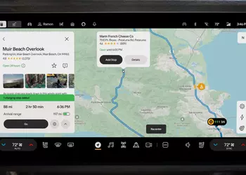 Rivian har indbygget Google Maps i ...