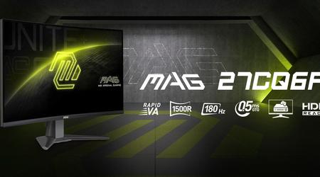 MSI MAG 27CQ6F: 27-tommers buet skærm med 2K-opløsning og 180Hz opdateringshastighed