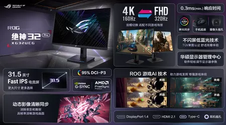 Asus præsenterer ROG Strix XG32UCG og XG248Q5G-P skærme med op til 610Hz og FreeSync og G-Sync support