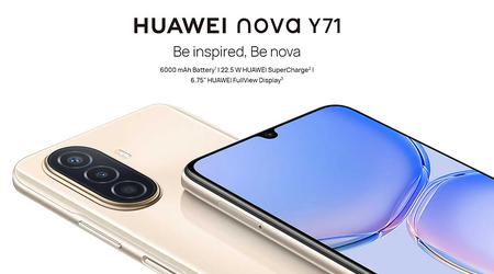 Huawei Nova Y71: 6,75-tommers skærm, 48 MP kamera og 6000 mAh batteri