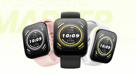 Amazfit Bip 5: 1,91-tommers skærm, BioTracker-sensor og op til 10 dages batterilevetid for $89