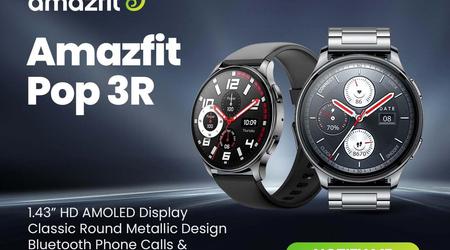 Amazfit Pop 3R: Prisbilligt smartwatch med SpO2-sensor og 12 dages batterilevetid til 42 dollars