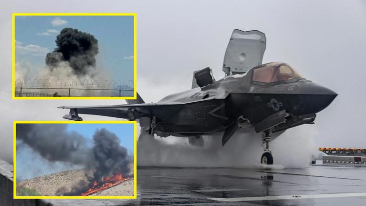 F-35B Lightning II testjager styrtede ned ...