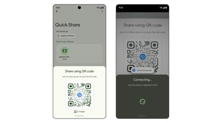 Google begynder at udrulle fildeling med QR-koder i Quick Share