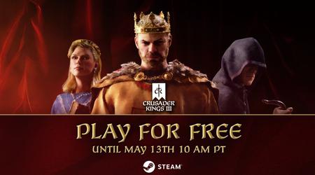 Magt og intriger venter på dig: Det store strategispil Crusader Kings III er midlertidigt tilgængeligt gratis på Steam.