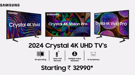 Samsung lancerer Crystal 4K TV-serien i Indien i 2024