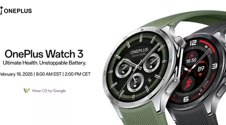 OnePlus annoncerer lanceringen af det nye OnePlus Watch 3: Præsentationsdatoen er den 18. februar