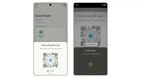 Google begynder at udrulle fildeling med QR-koder i Quick Share