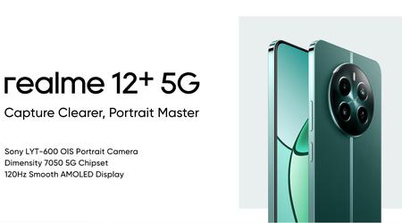 realme 12+: 120Hz AMOLED-skærm, Dimensity 7050-chip, 50 MP-kamera med OIS og en pris på $267