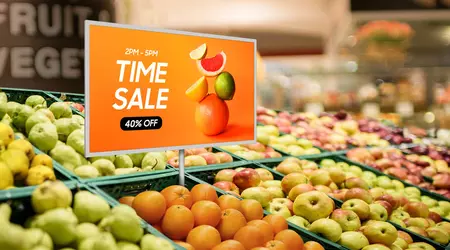 Samsung har præsenteret en ultralette skærm til digital reklame, der kan fungere i op til 200 dage uden genopladning