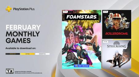 PS Plus-abonnenter får adgang til tre spil i februar - Foamstars, Rollerdrome og Steelrising.