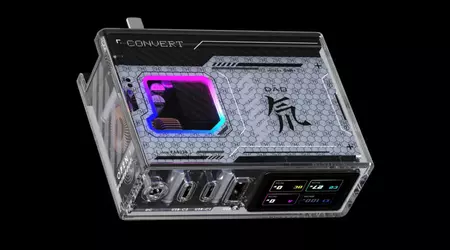 Nubia har afsløret Red Magic Deuterium-Front GaN, en 150 W oplader med display og RGB-baggrundsbelysning