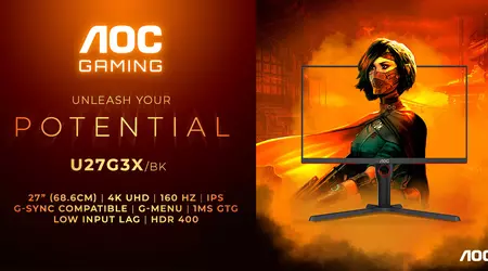 4K UHD, 160Hz og NVIDIA G-Sync for £500 - AOC Gaming U27G3X/BK skærm afsløret