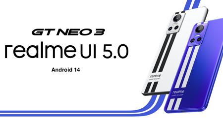 realme GT Neo 3 har modtaget betaversionen af realme UI 5.0 med Android 14 ombord