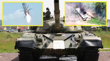 Ukrainske forsvarsstyrker ødelagde på spektakulær vis en russisk T-72A kampvogn med en KMT-6 minestryger ved hjælp af et Javelin-missil.