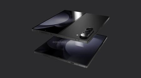 Samsung Galaxy Fold 6 mock-up viser et kantet design, der ligner Galaxy S Ultra- og Galaxy Note-modellerne