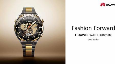 Huawei Watch Ultimate Gold Edition: smartwatch med guldelementer, safirglas og titaniumarmbånd til 2.999 euro