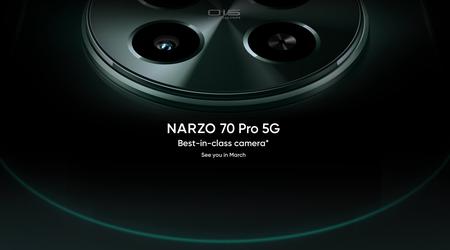 Det er officielt: realme afslører Narzo 70 Pro 5G med et 50 MP Sony IMX890-hovedkamera i marts