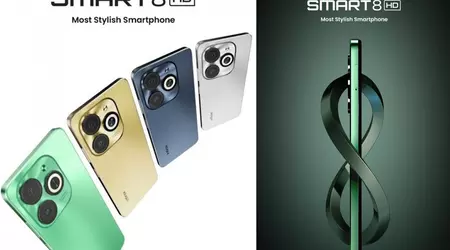 Infinix Smart 8 HD er en billig smartphone til 75 dollars med Apple iPhone 15 Pro-design