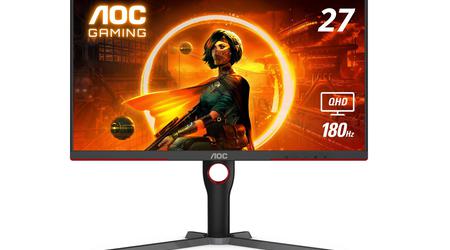 AOC Q27G3XMN debuterede uden for Kina: 27-tommer 2K QD-Mini LED-skærm med 180Hz opdateringshastighed og en pris på $310