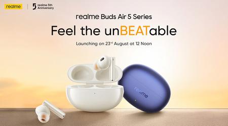 Det er officielt: realme afslører TWS Buds Air 5-serien den 23. august