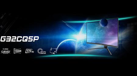 MSI afslørede den buede VA-gamingskærm G32CQ5P med 170Hz billedfrekvens