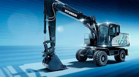 Hyundai vil afsløre en fungerende prototype af brintgravemaskinen HW155H på Bauma 2025